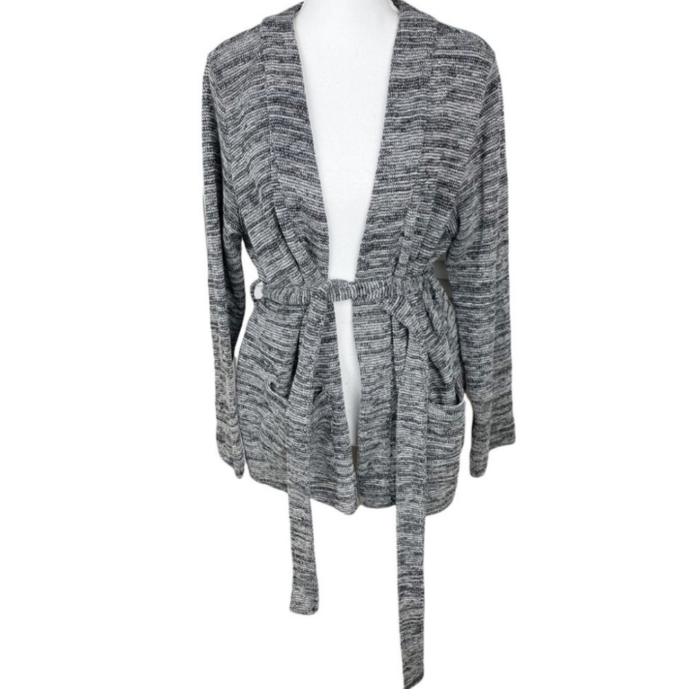 J.CREW long cardigan sweater black & white S